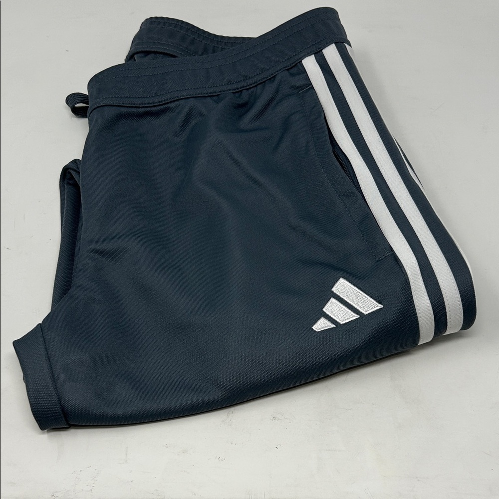NWOT Adidas Women Gray Joggers with White Stripes